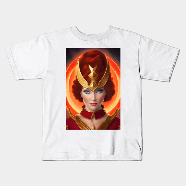 Sagittarius Girl Kids T-Shirt by PurplePeacock